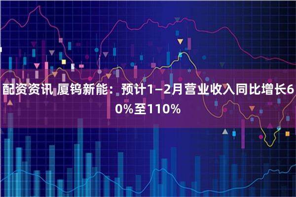 配资资讯 厦钨新能：预计1—2月营业收入同比增长60%至110%